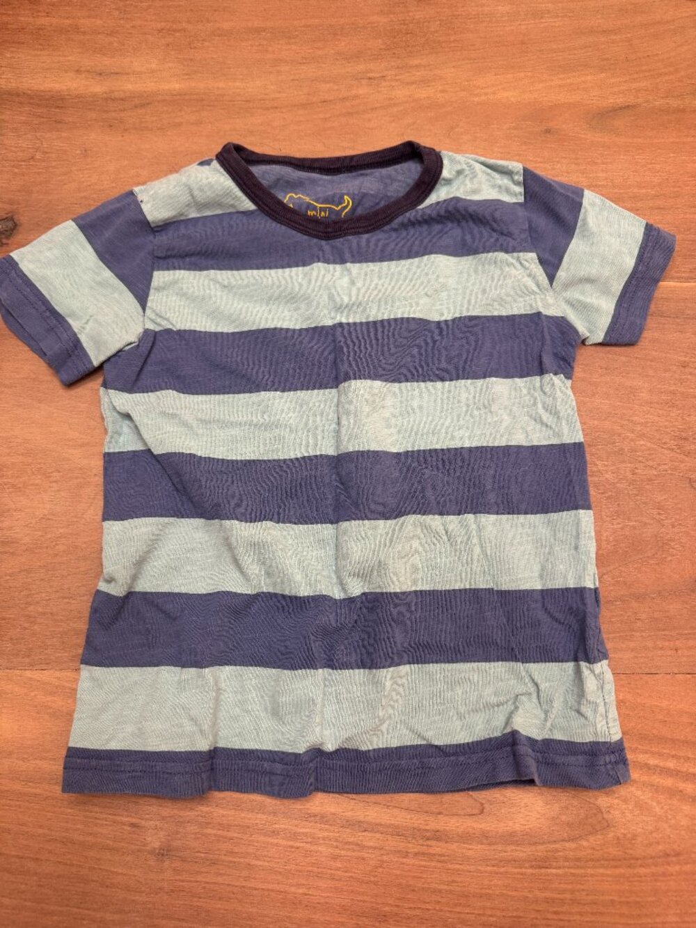 Mini Boden Blue & Light Blue Stripe T-Shirt 4-5Y / 110cm